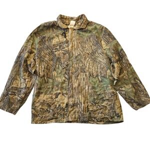 Vintage Walls Realtree Camouflage Mesh Lightweight Shell Jacket Smock XL USA